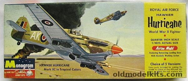 Monogram 1/48 Hawker Hurricane - Mk IIA/Mk IIB/Mk IIC/Mk IID/Mk IV Four Star Issue, PA90-98 plastic model kit